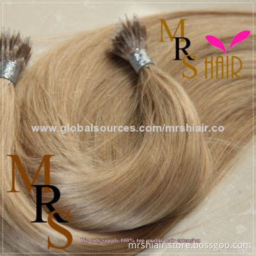 18-inch Light Brown 22# Straight Nano Ring Hair